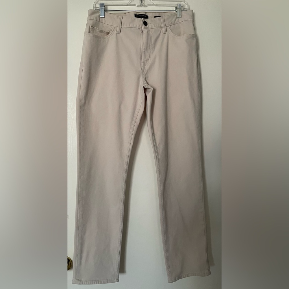 Banana Republic Slim Traveler Men’s Jeans in Cream